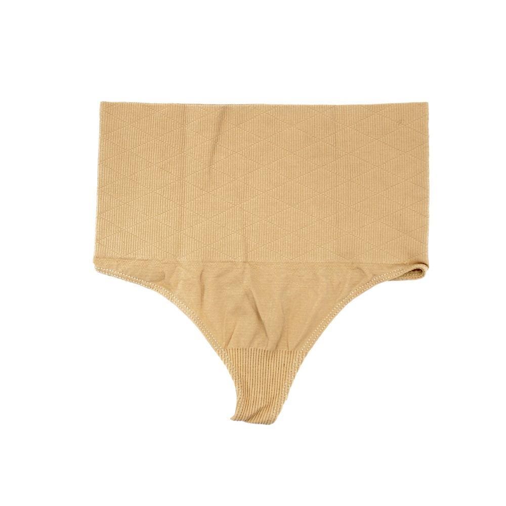 Calcinha Modela Cintura Fio Dental Bege | Casas Bahia