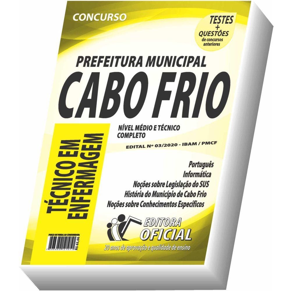 Apostila Prefeitura De Cabo Frio - Técnico Em Enfermagem