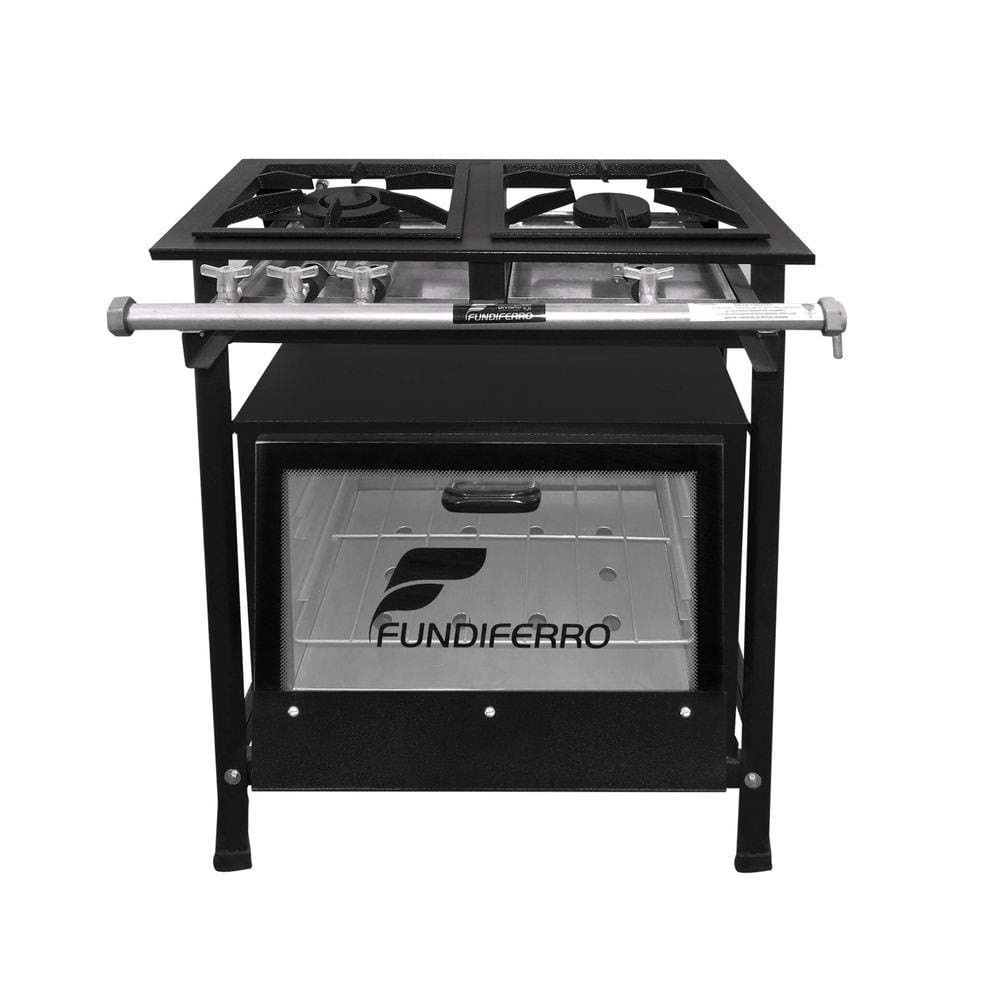 Fogão 2 Bocas Fundiferro Preto - Ff100tv