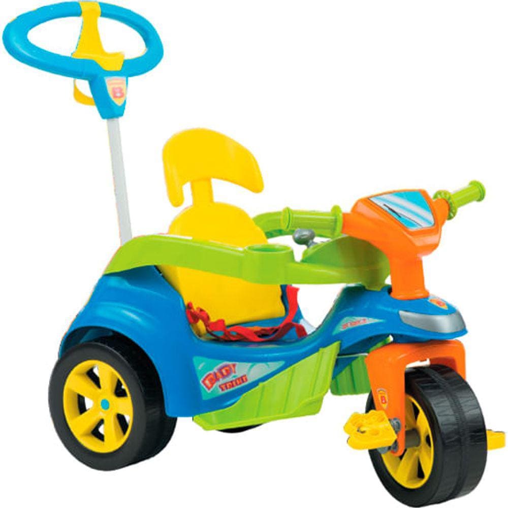 Carrinho De Passeio Triciclo Infantil Pedal Motoca Bebê