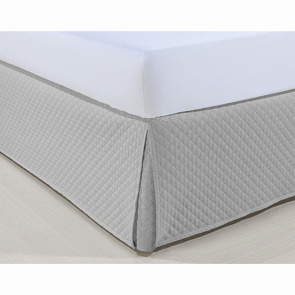 Saia P/ Cama Box - Atenas - Queen Size - Prata - Niazitex
