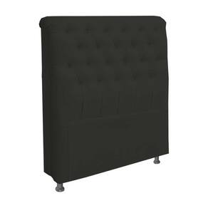 Cabeceira Paris Para Cama Box Casal 140 Cm Corino Preto 2501