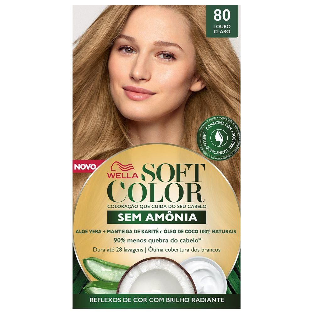 Kit Tintura Soft Color Louro Claro 80