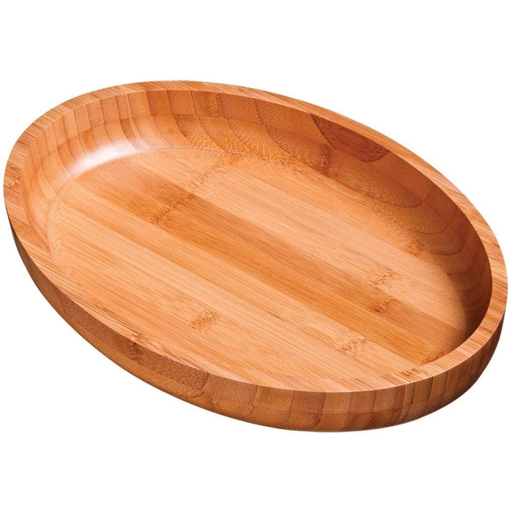 Gamela Oval de Bamboo Leve e Resistente 33x23x5cm Mor 3362