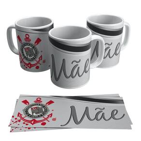 Caneca Dia das Mães Corinthians Mãe Corintiana Presente