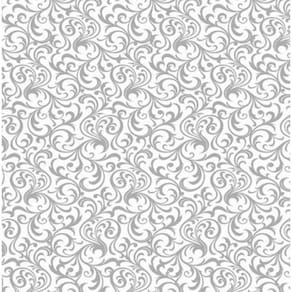 TOALHA TNT ESTAMPADA ARABESCO PRATA 2,18 X 1,38 m