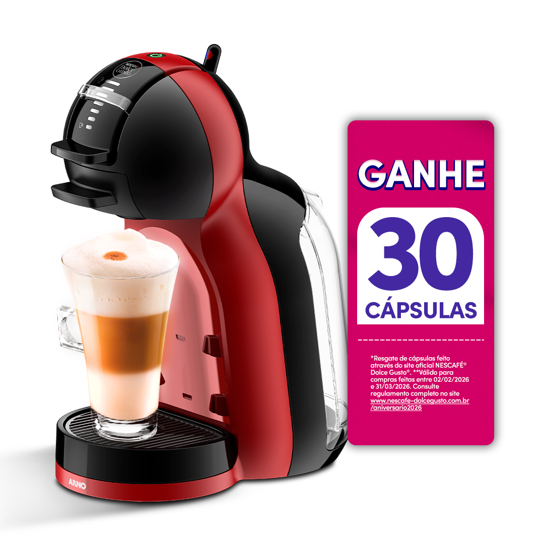 Cafeteira Nescafé Dolce Gusto Mini Me Vermelha e Preta 110v