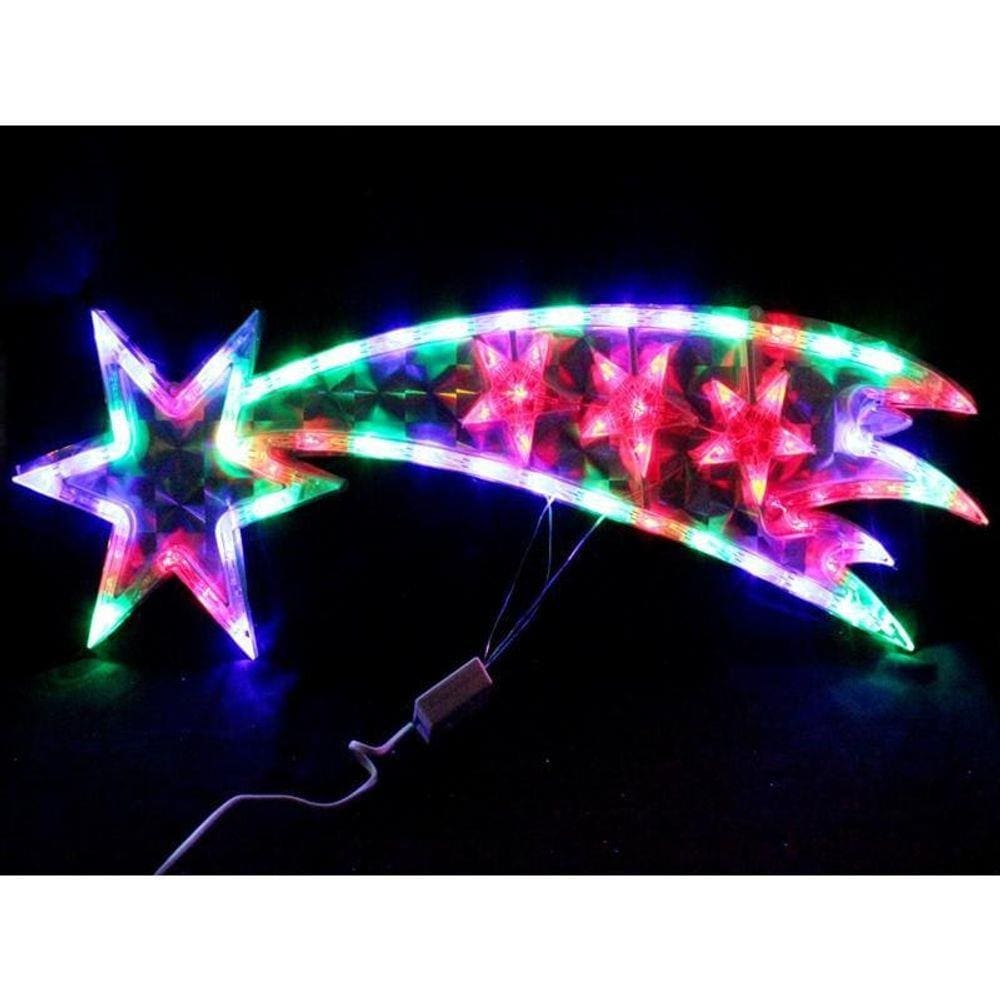 Pisca Pisca Cometa Estrela Cadente Color 69 Led`S 8 Funções