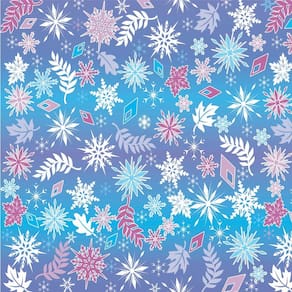 TOALHA TNT ESTAMPADA FLOCOS DE NEVE 2,18 X 1,38 m