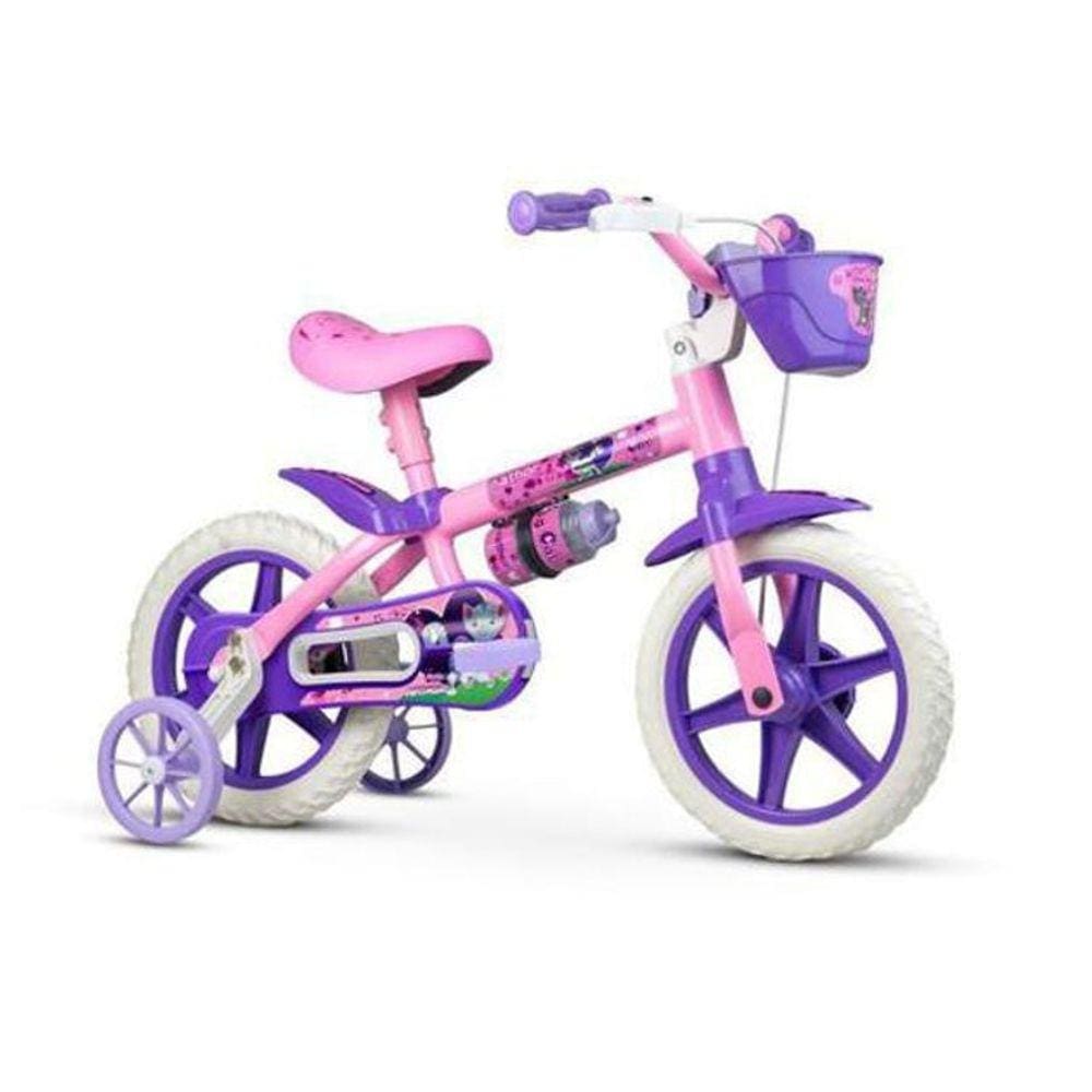 imagem-Bicicleta Infantil Nathor Aro 12 Menina Cat De 3 A 5 Anos