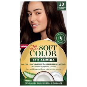 Kit Tintura Soft Color Castanho Escuro 30 Soft Color