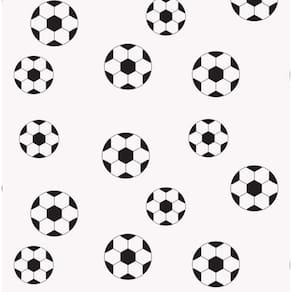 TOALHA TNT ESTAMPADA BOLA FUTEBOL PRETO 2,18 X 1,38 m