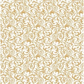 SACO PARA LEMBRANCINHA ARABESCO OURO 0,13X 0,25 m