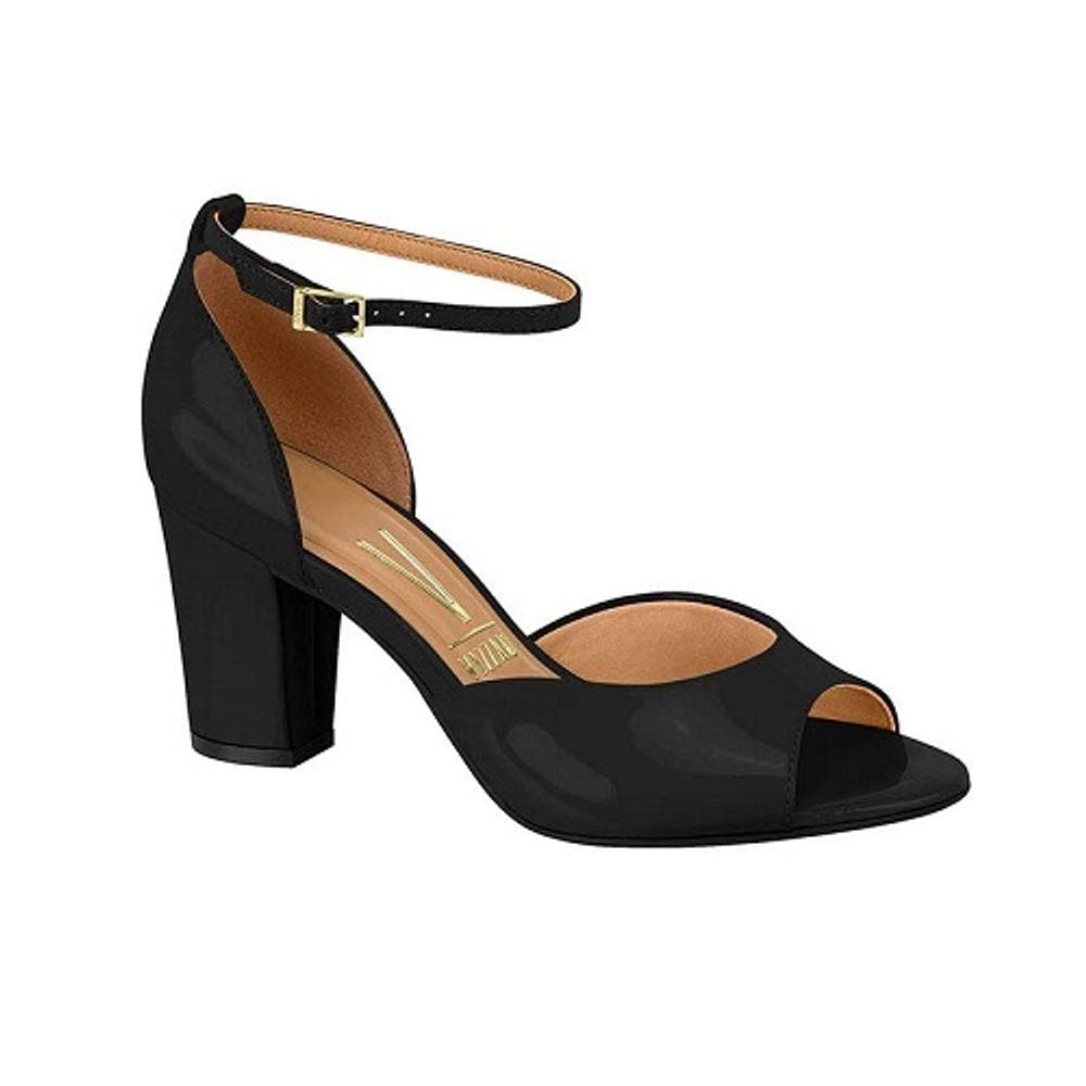 Sandália Vizzano Salto Médio Pelica Preto 6262.406