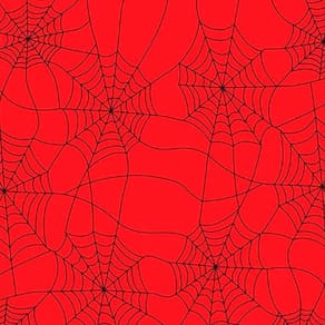 TOALHA TNT ESTAMPADA VERMELHO TEIA ARANHA 2,18 X 1,38 m