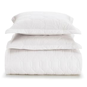Colcha Cobreleito Casal Karsten 180 Fios 3 Peças Liss Branco