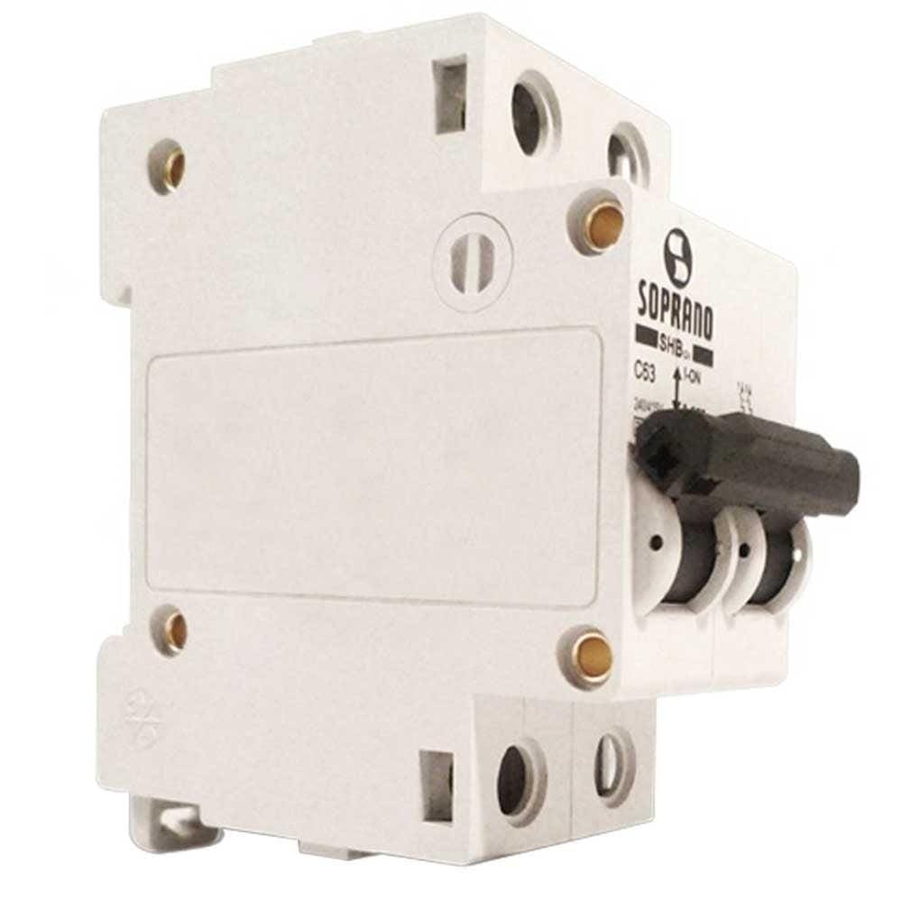 Disjuntor Soprano Din 2P 32A SHB-GII Curva C