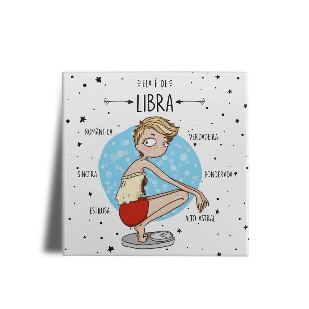 Azulejo Personalizado Ela é de Libra Canequeiro Store