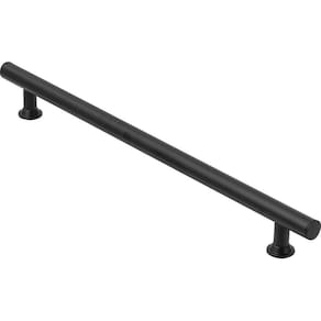 Puxador Para Porta Preto Fosco Tubular 80cm - 1 Lado Só