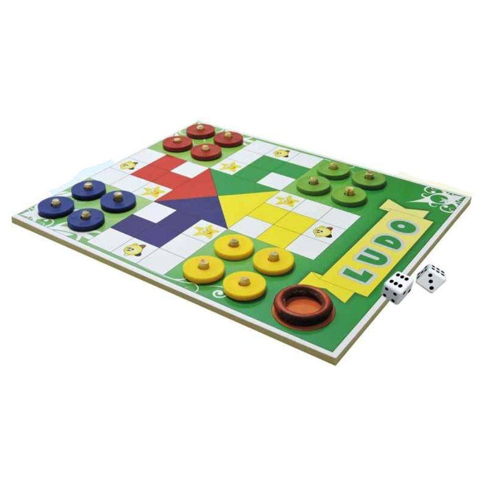 Jogo Ludo em Madeira - Tem Tem Digital