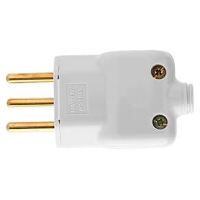 Pino Plug Macho Prensa Cabo 2P+T 10A Emb. c/ 10 un. - Ilumi