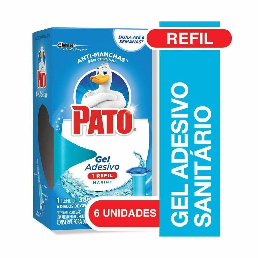 Gel Adesivo Marine 6 Unidades de Discos de Gel com 1 Refil aplicador de 38g - Pato