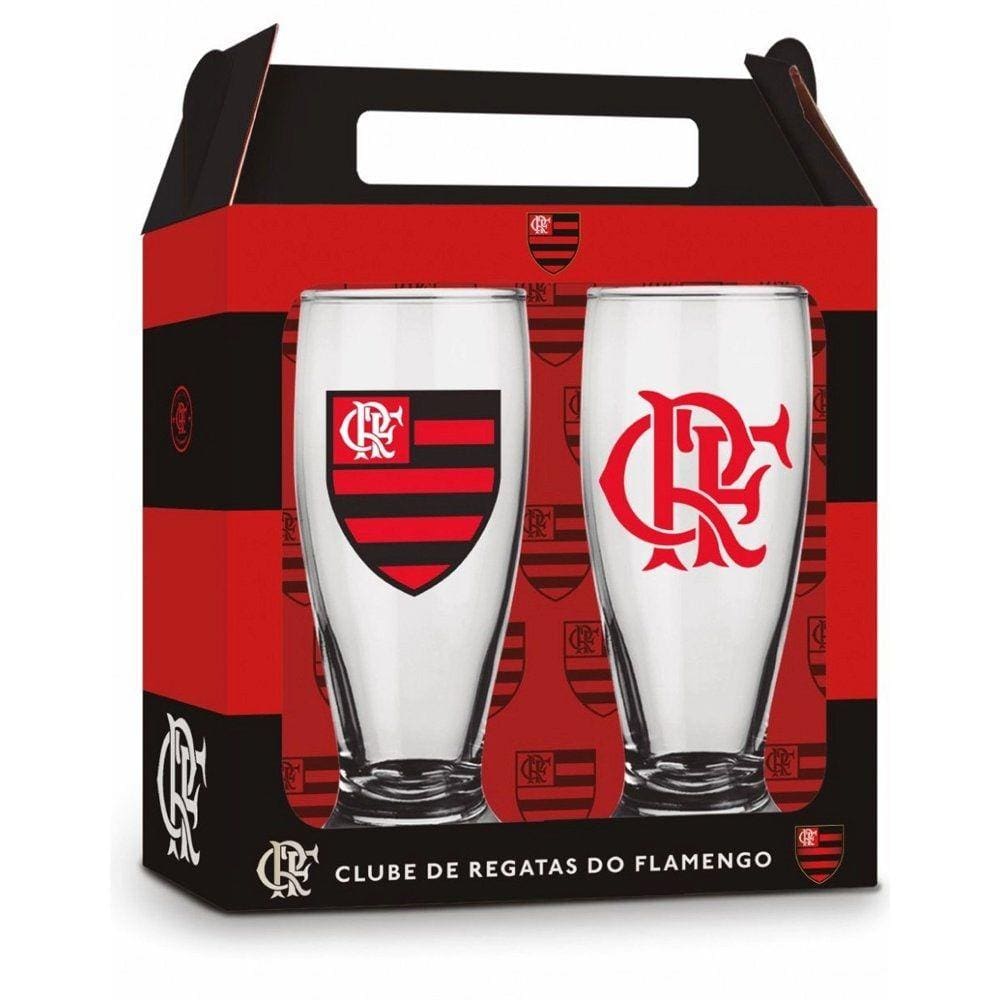 Conjunto 2 Copos Munich Flamengo 200ml