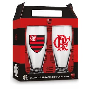 Conjunto 2 Copos Munich Flamengo 200ml