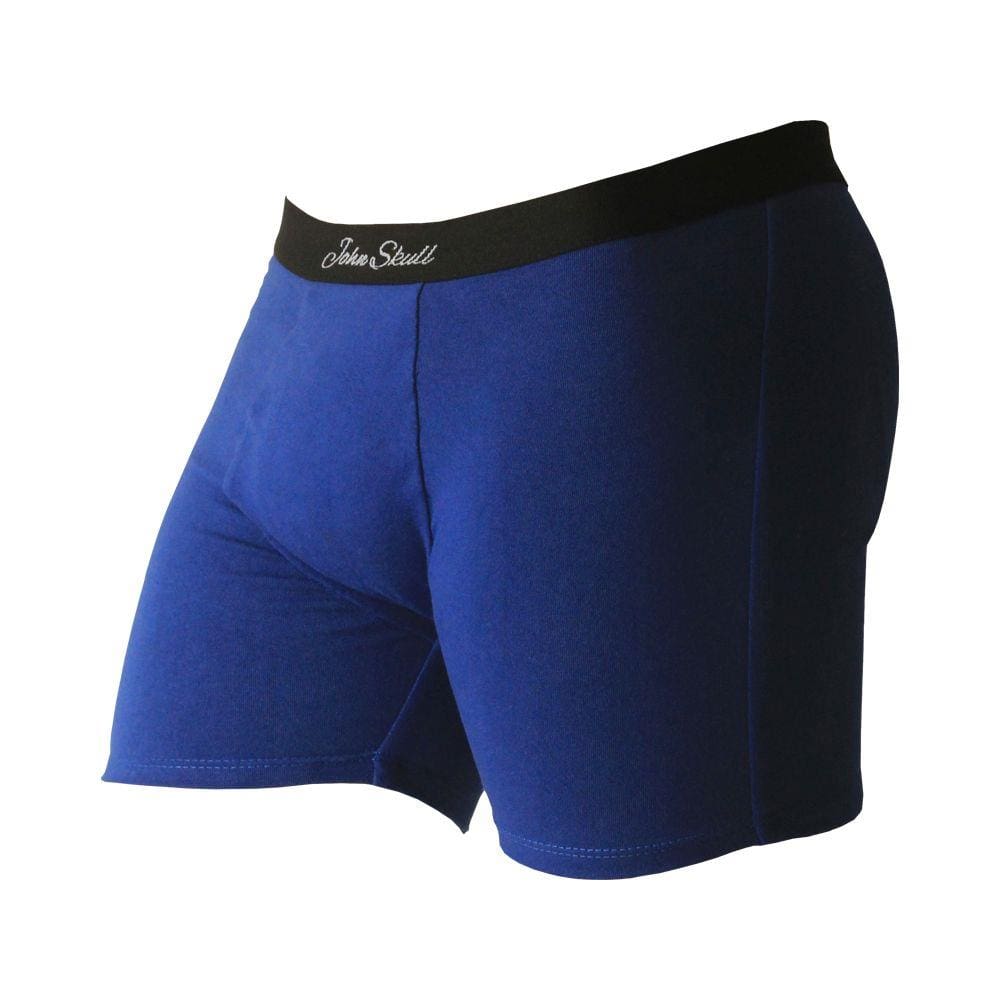 Cueca Boxer Azul Com Enchimento Traseiro Empina Bumbum John Skull
