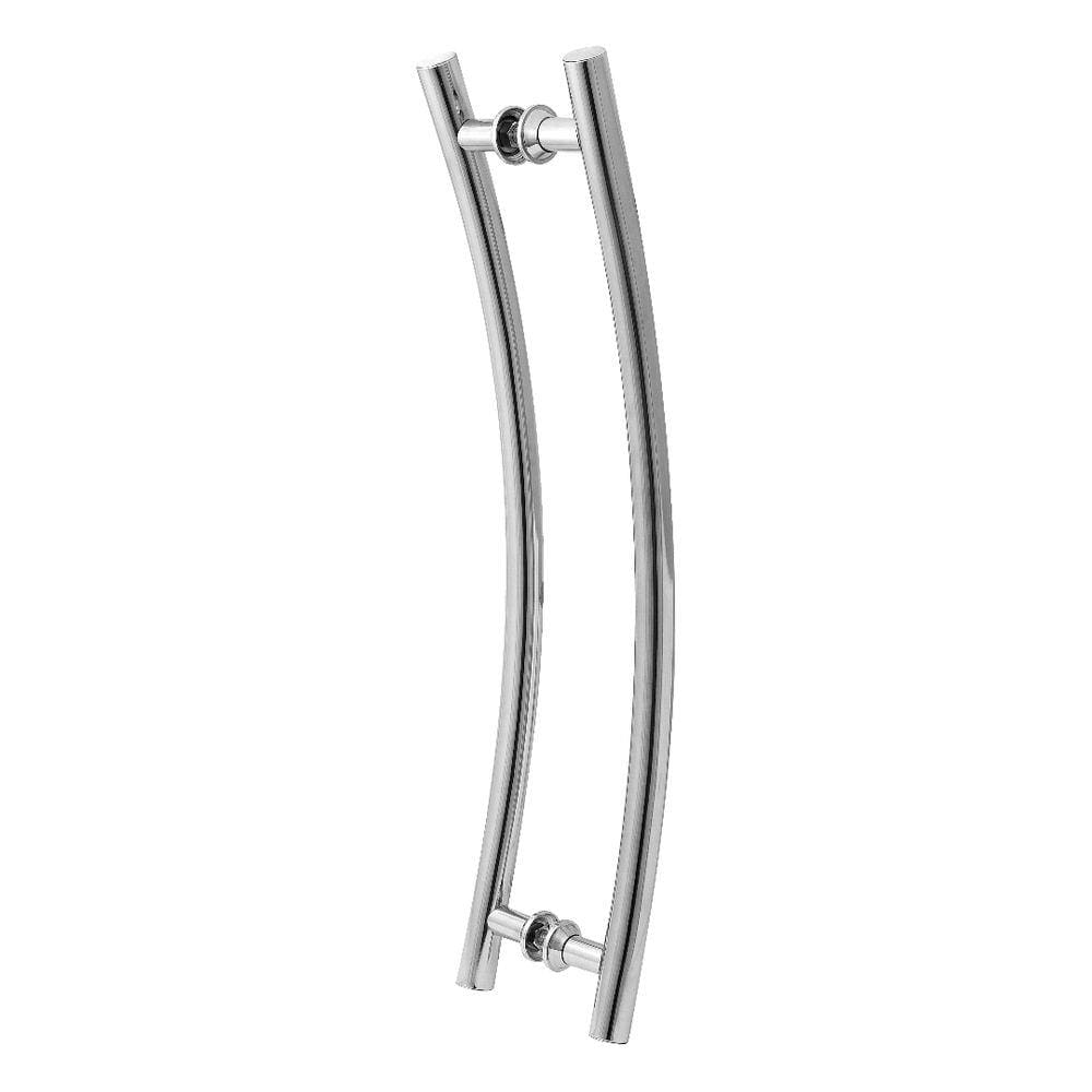 Puxador De Porta Tubular Curvo Lateral 100cm
