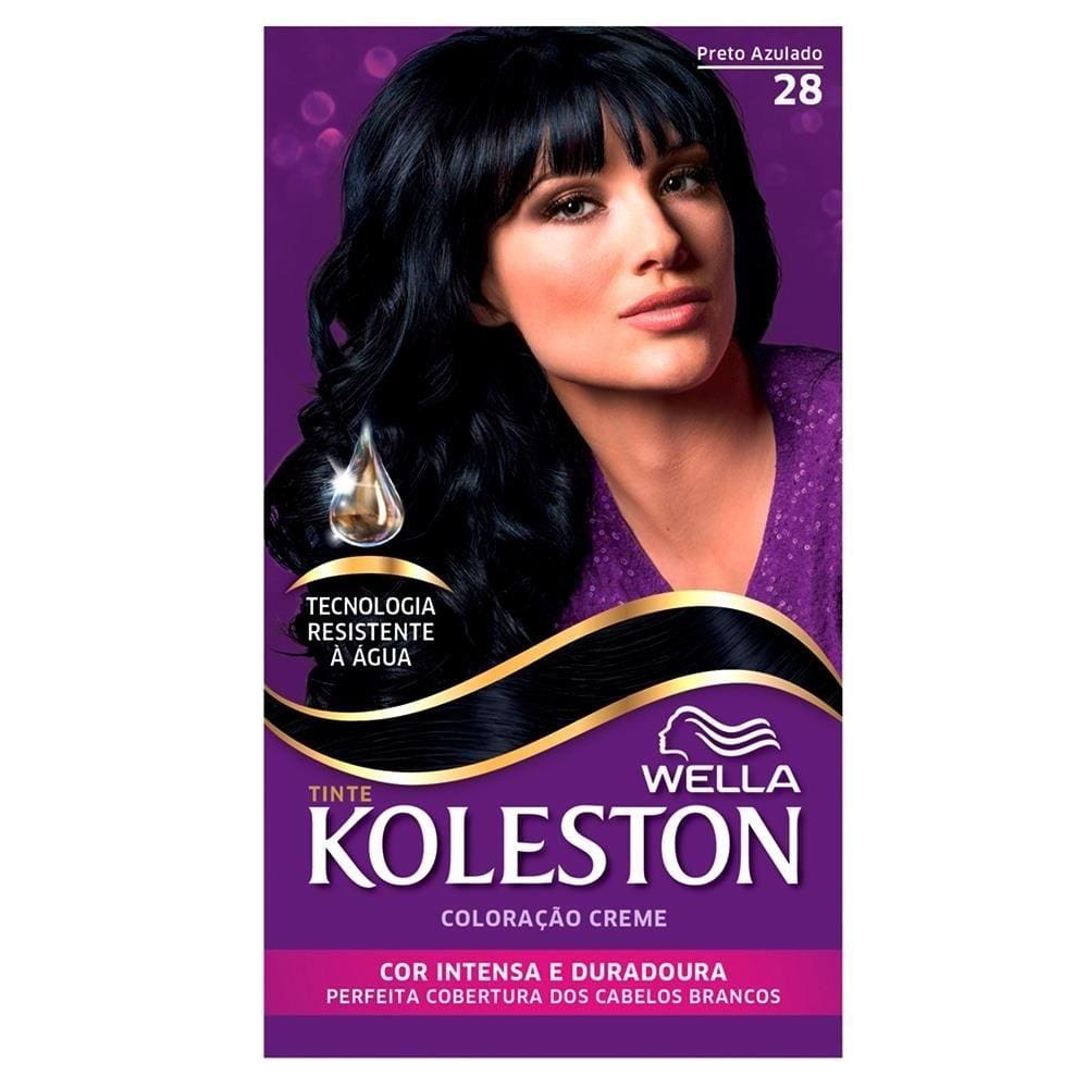 Tintura Koleston 28 Preto Azulado 55g