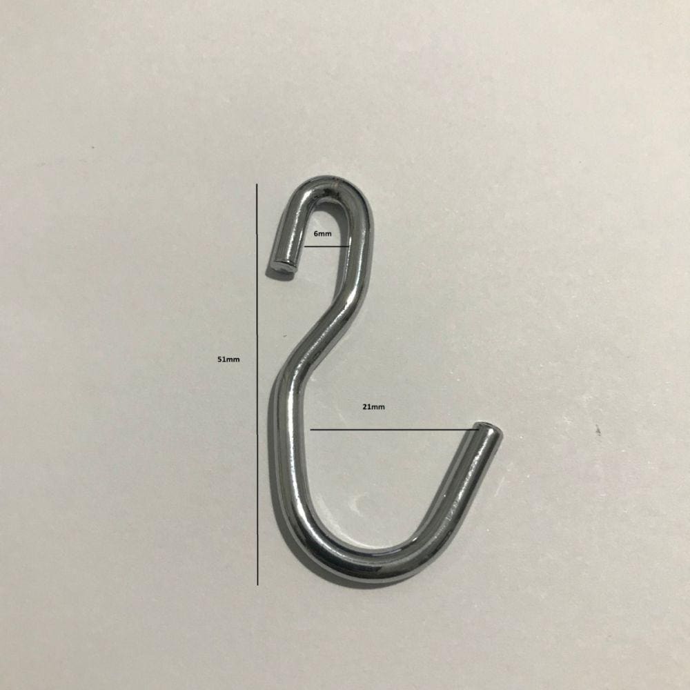 Kit 5 Ganchos para Utensílios de Cozinha Modelo S