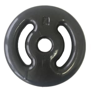 Anilha Emborrachada Vazada Ahead Sports 4kg Preta