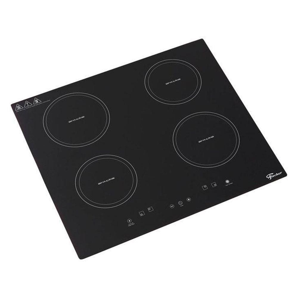 Cooktop inducao 4 bocas preto com mesa vidro dako diplomata 220v