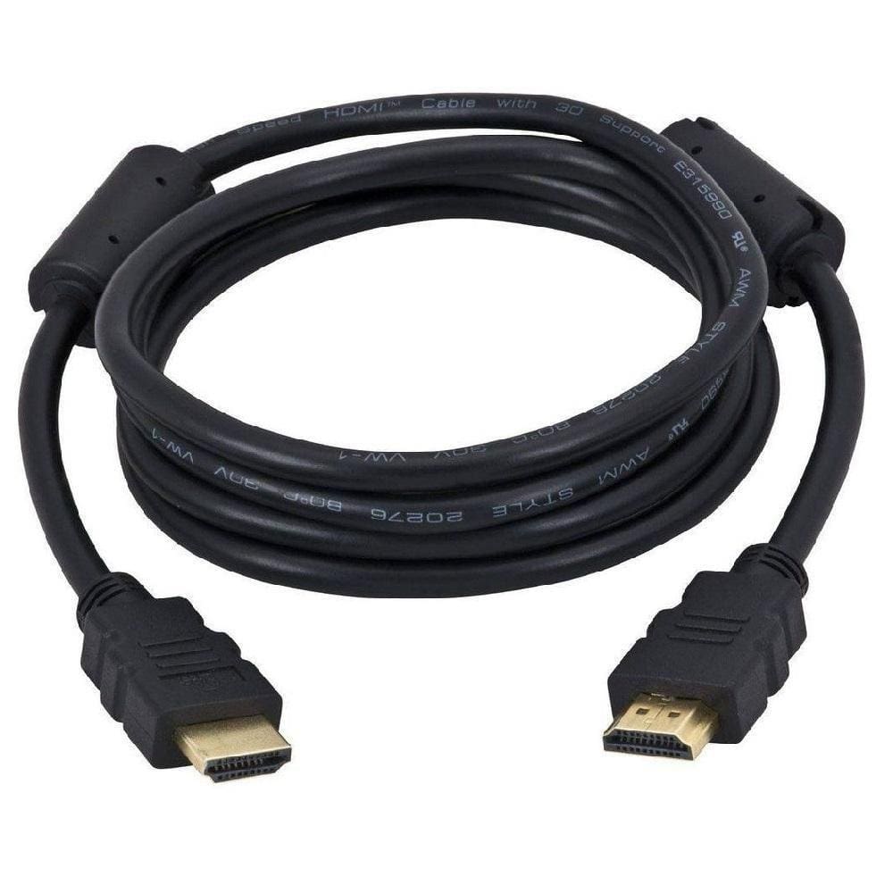 Cabo Hdmi V.2.0 3d 4k Ultra Hd High Speed 6mm Preto 1.8 Mts