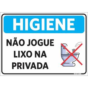 Higiene - Não Jogue Papel no Vaso