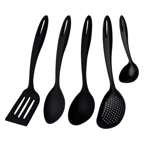 imagem-Conjunto de Utensilios Tramontina Ability Nylon Preto 5 Peças