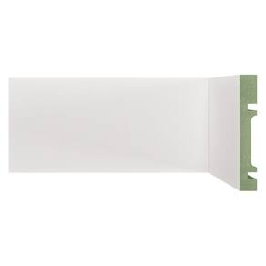 Rodapé MDF 1001 Moldufama 15mmx10cm Metro Linear - caixa com 1,8 m - Branco