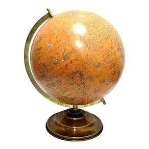 Globo Terrestre Decorativo em Metal e Plastico MEI0074