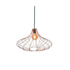 Pendente de arame Morango grande 45x45cm cobre Auremar Auremar