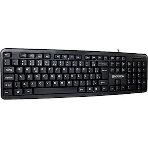 Teclado USB Hoopson Standard Home Office TPC-058 Preta