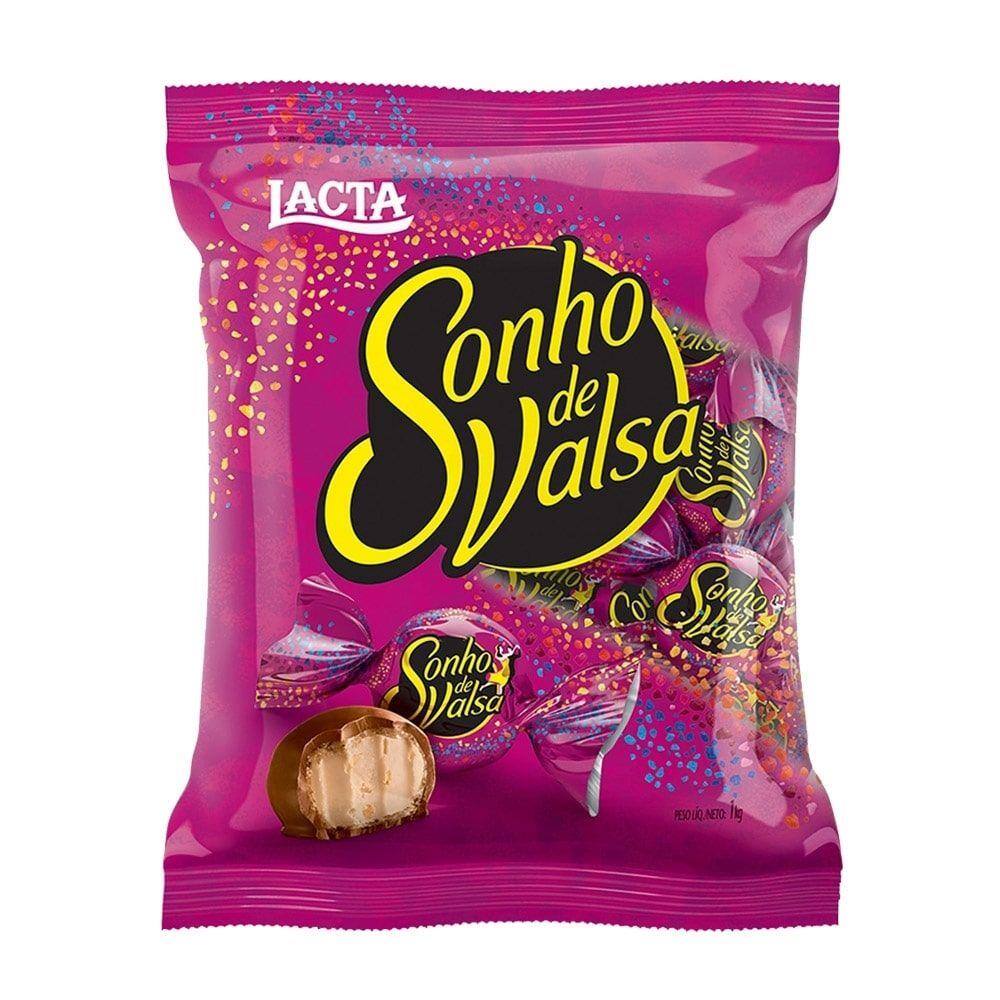 Kit Chocolate Lacta Sonho De Valsa 1kg - 2 Unidades