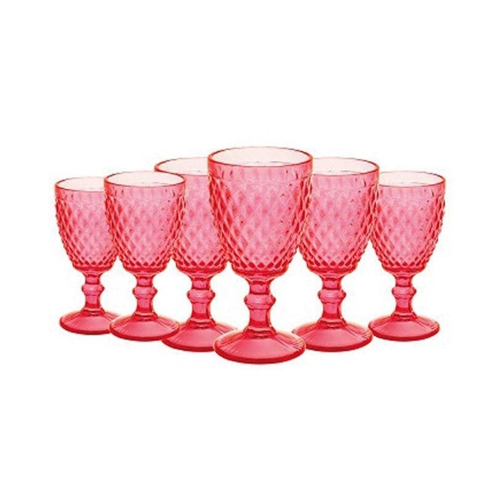 Jogo de Taças de Vidro 330ml Bico Abacaxi 6 Peças HauStyle - Rosa Lacrado!  - Objetos de decoração - Piedade, Jaboatão dos Guararapes 1252700534