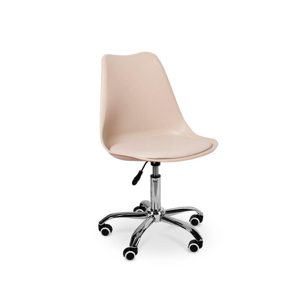 Cadeira Eiffel Office Base Giratória Nude
