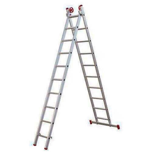 Escada Extensiva de Alumínio 10 x 2 Degraus 2,97 x 5,0 Metros ESC0619 BOTAFOGO Menor preço em Escada Extensiva de Alumínio 10 x 2 Degraus 2,97 x 5,0 Metros ESC0619 BOTAFOGO