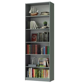 Estante Livreiro Madesa 6908 com 6 Nichos - Cinza
