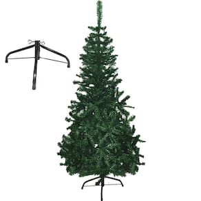 Arvore de Natal Pinheiro Verde Natalino 1 metro e 50 centimetros 346 Galhos Decoraçao Casa Festas