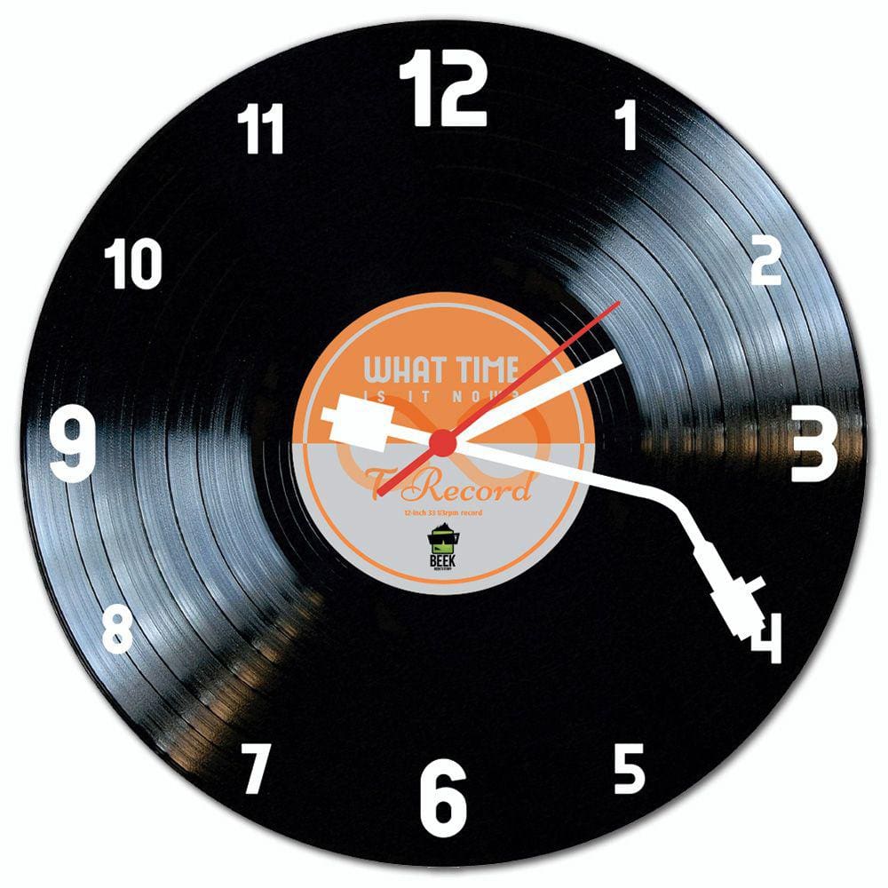 Relógio de Parede  DISCO DE VINIL- Laranja