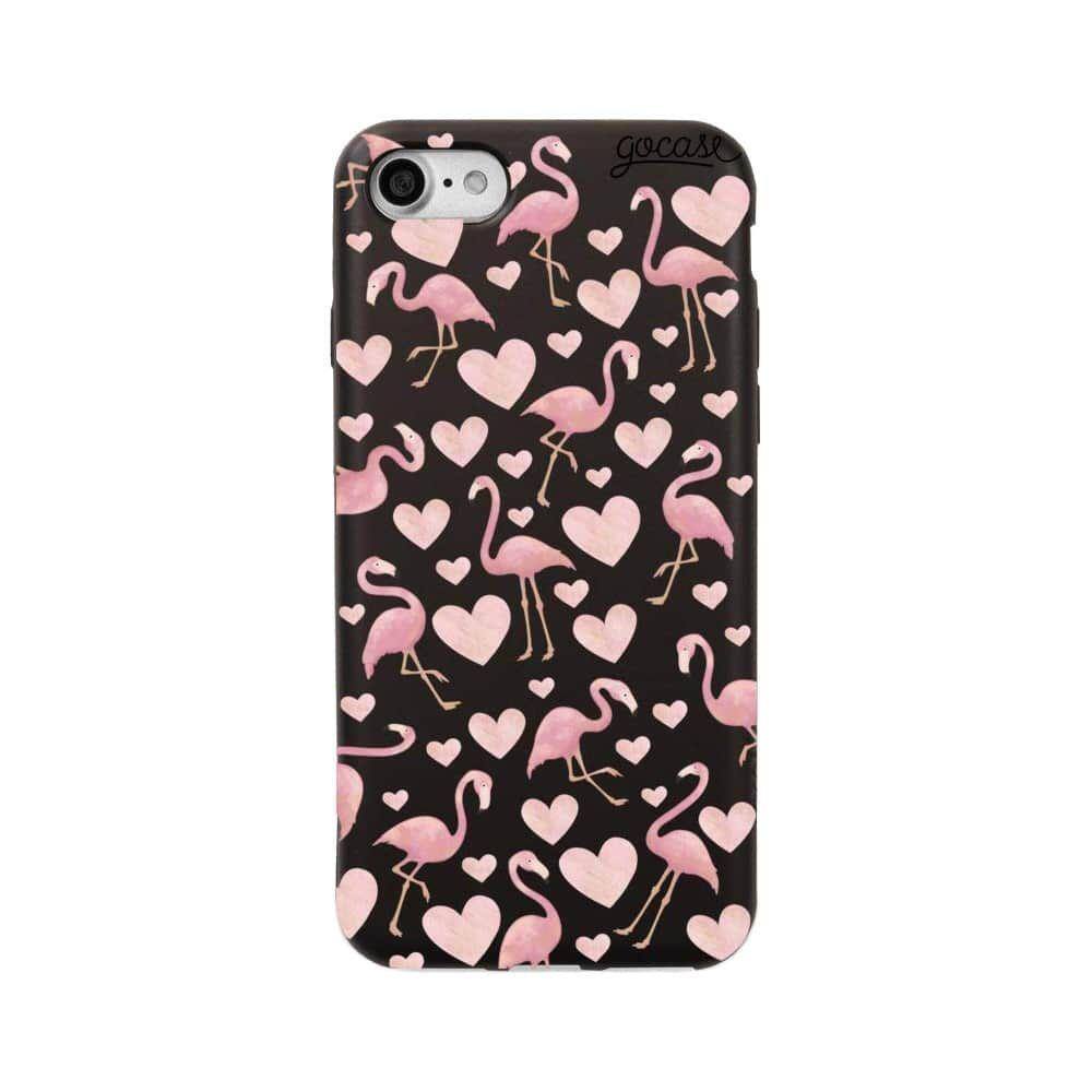 Capa iphone 6 7 8 gocase black pink hearts | Casas Bahia