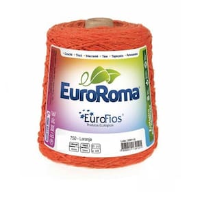 Barbante EuroRoma Colorido N 6 - Cor:  750 Laranja